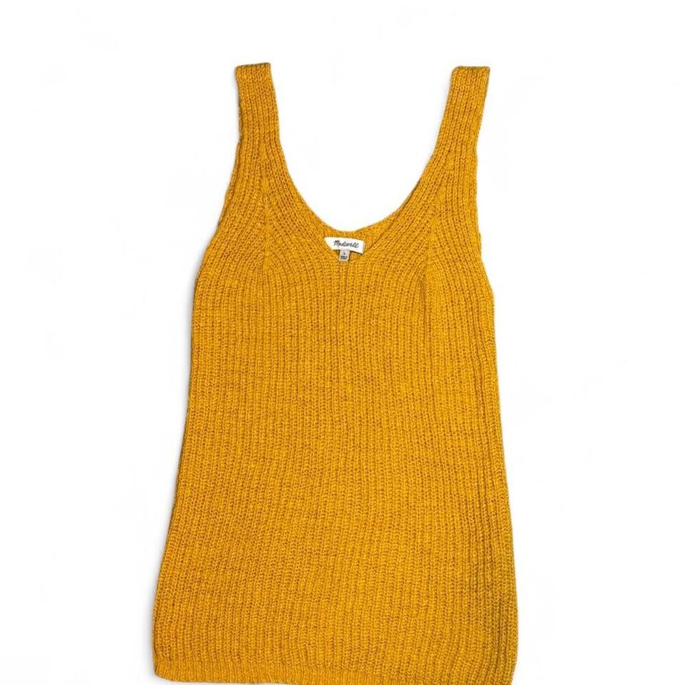 Madewell Mustard Knit Tank Top